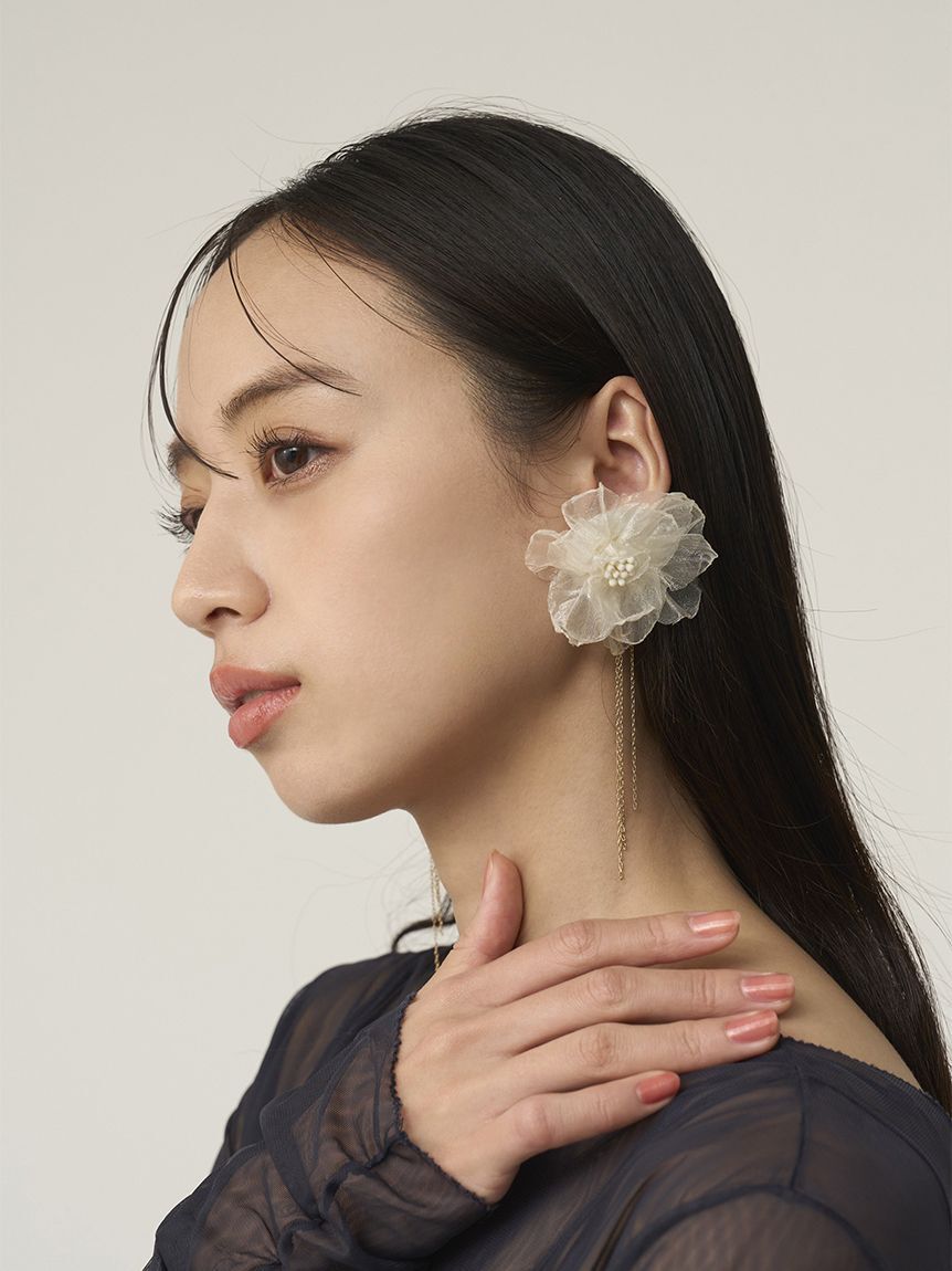 SNIDEL「フラワーバリエピアス」|ピアス|