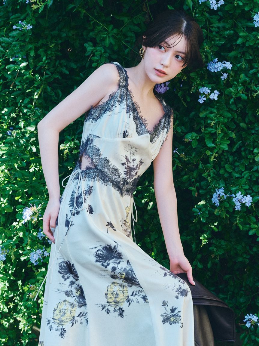 SNIDEL「ダブルラインフープピアス」|ピアス|