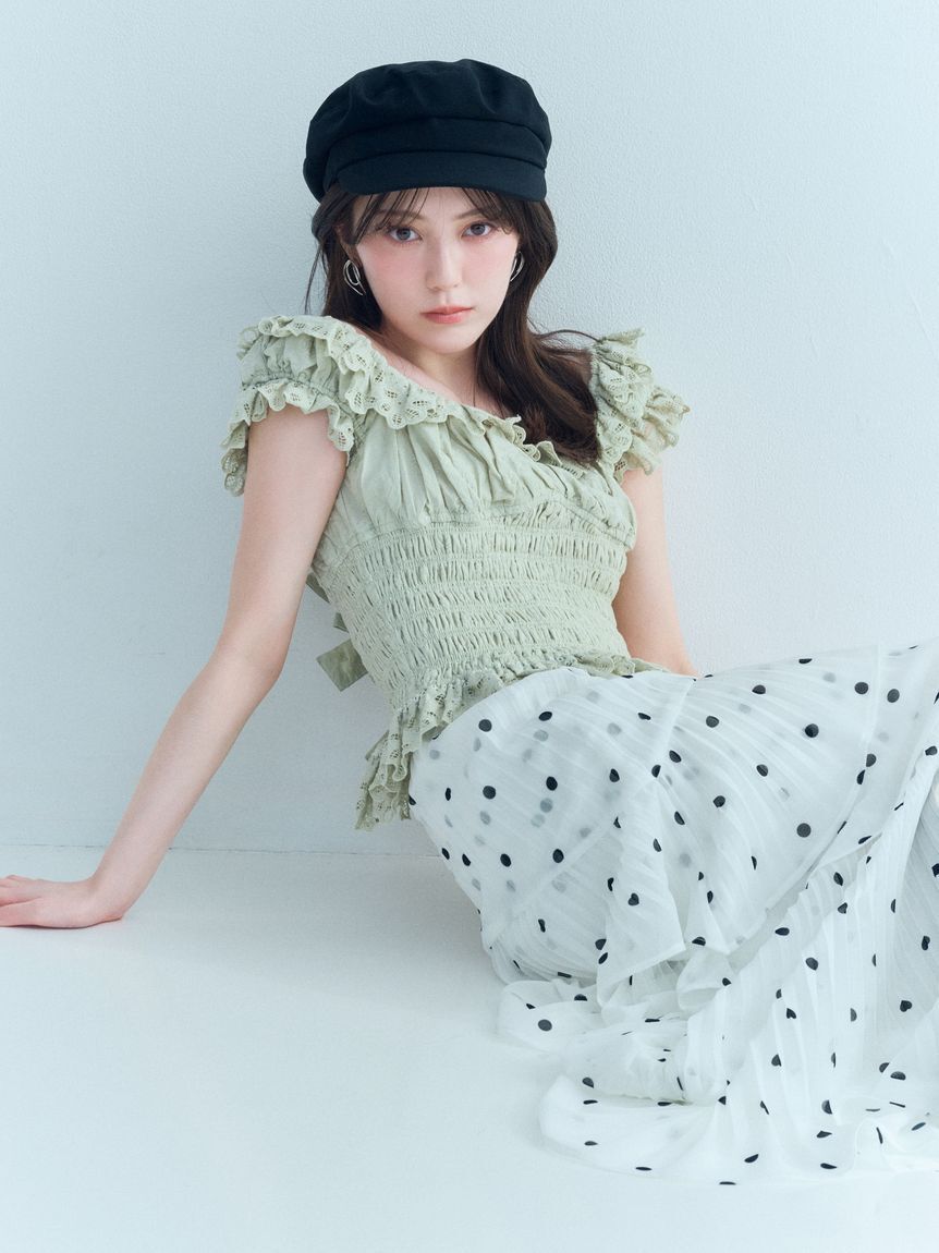 SNIDEL「ダブルラインフープピアス」|ピアス|