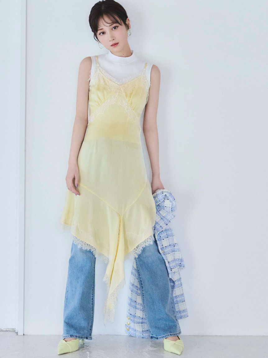 SNIDEL「ダブルラインフープピアス」|ピアス|