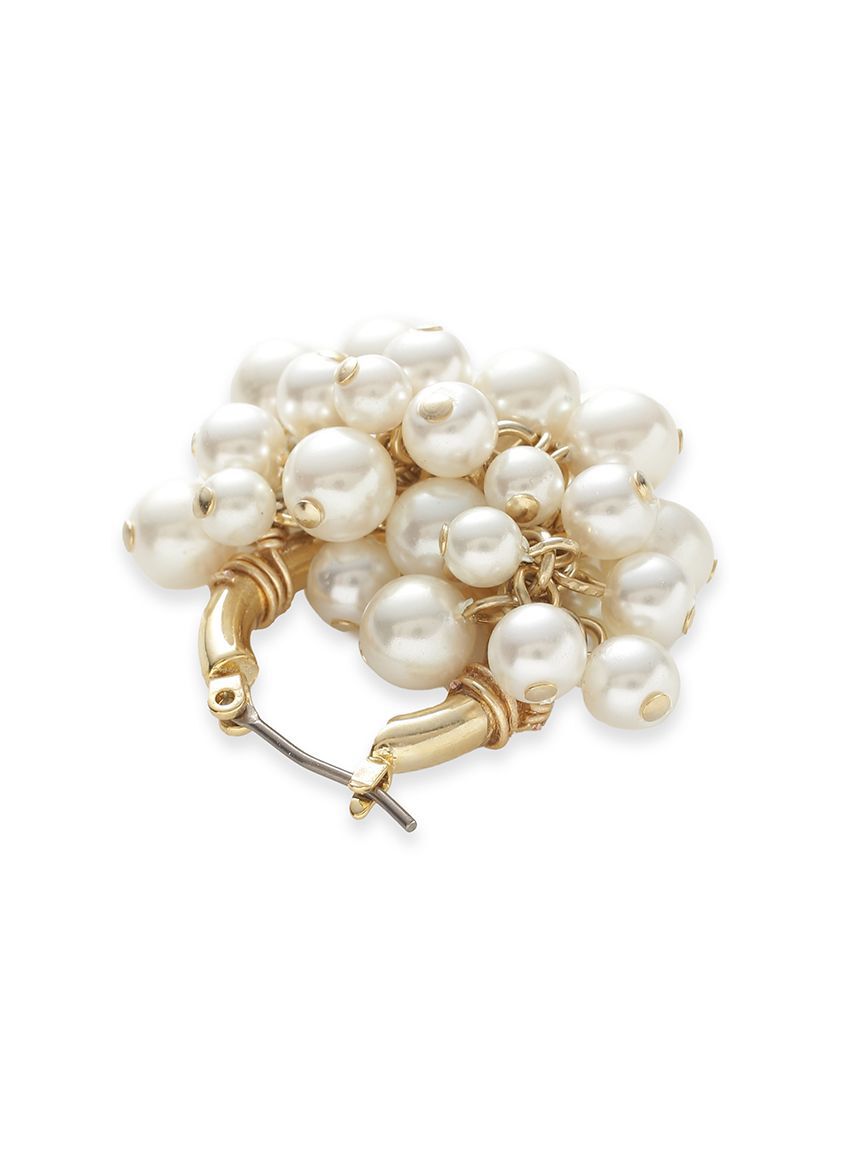 SNIDEL「フォームビーズフープピアス」|ピアス|