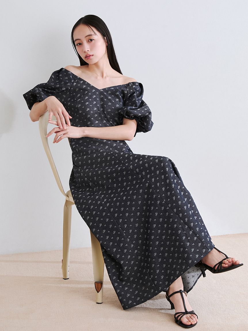 FRAY I.D「【00サイズあり】ボリュームパフスリーブワンピース」|ワンピース|