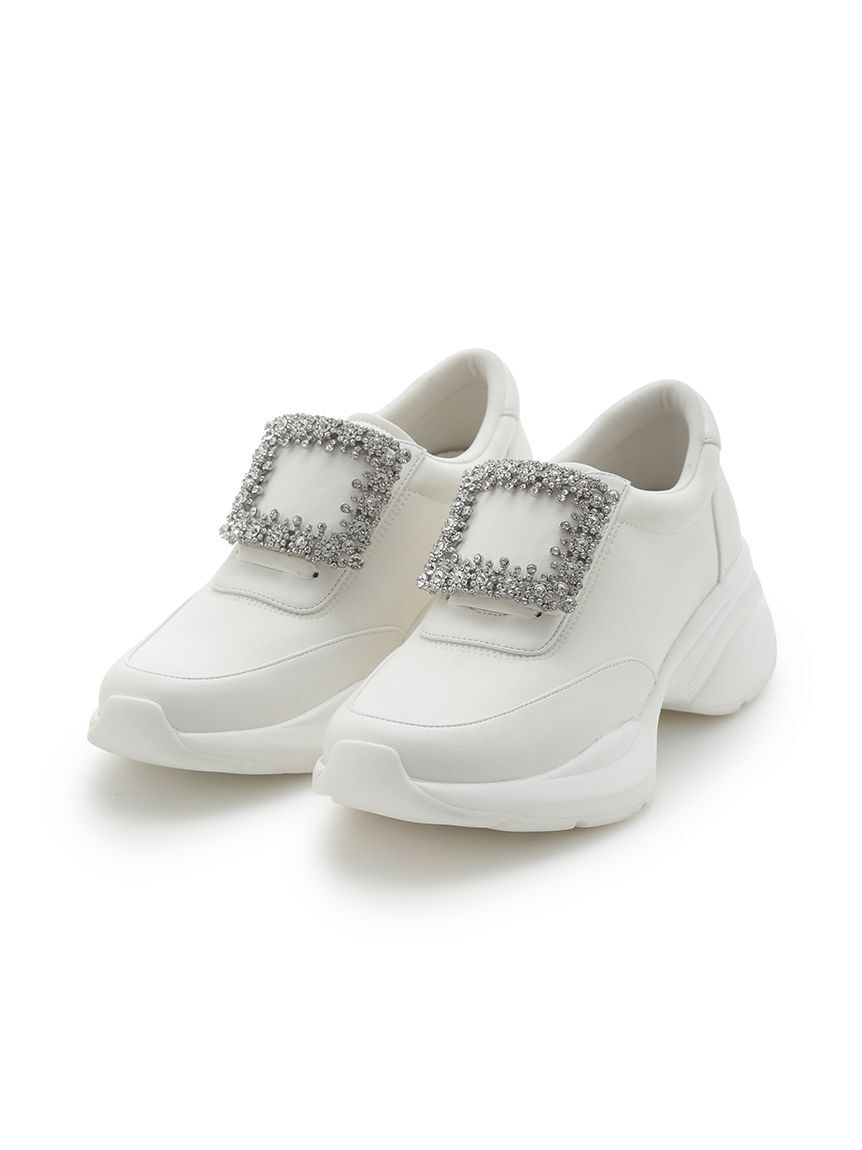 CELFORD「ビジュー付きインソールスニーカー」|スニーカー|WHT