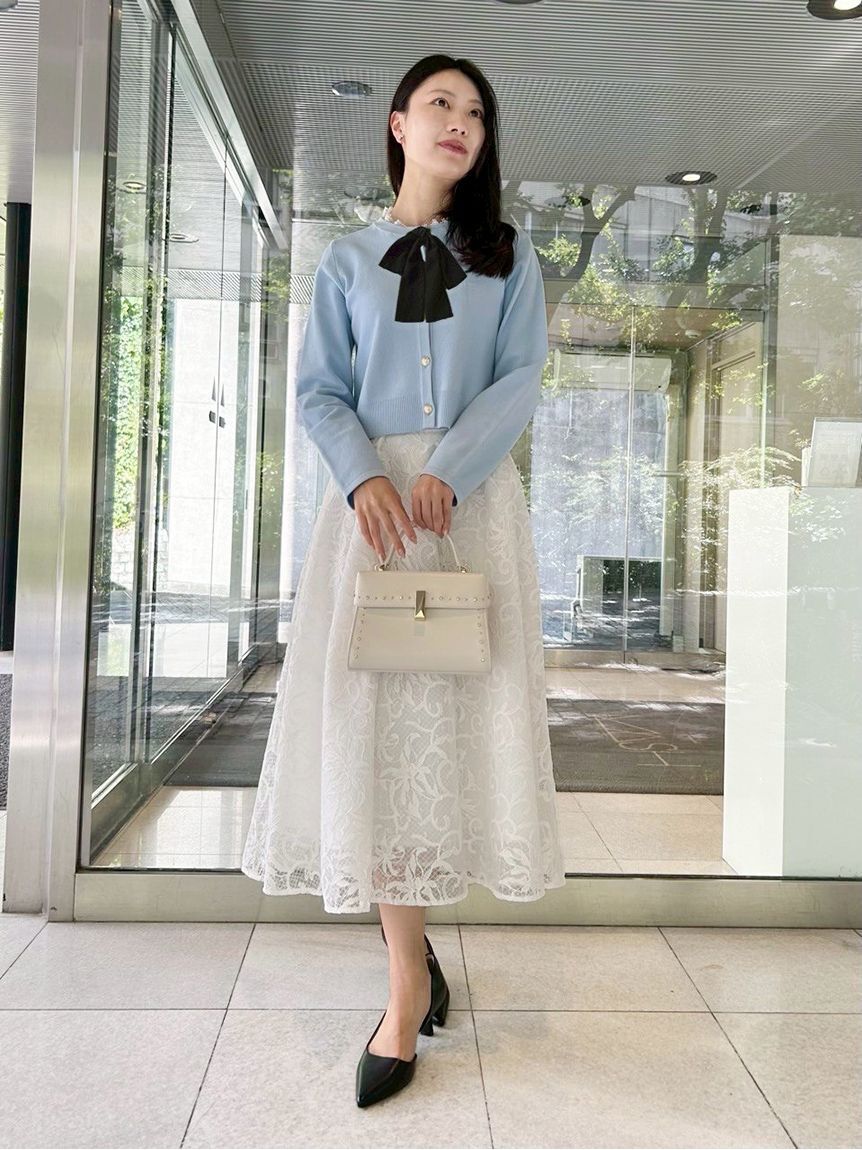 CELFORD「デタッチャブルリボン＆カラーカーディガン」|カーディガン|