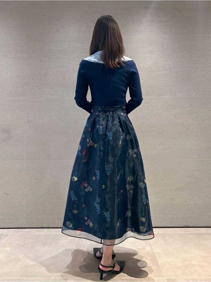 CELFORD「シャツレイヤードニットプルオーバー」|ニット・セーター|