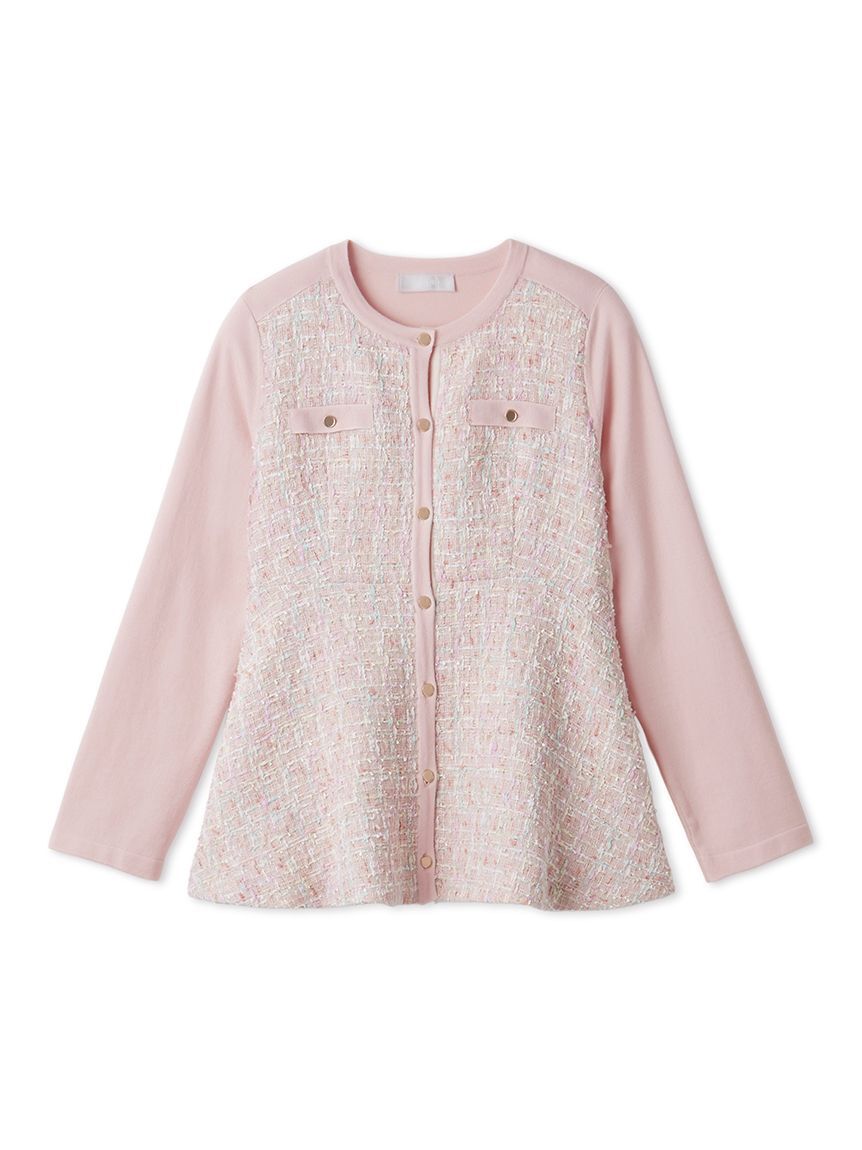 CELFORD「ツイードペプラムカーディガン」|カーディガン|