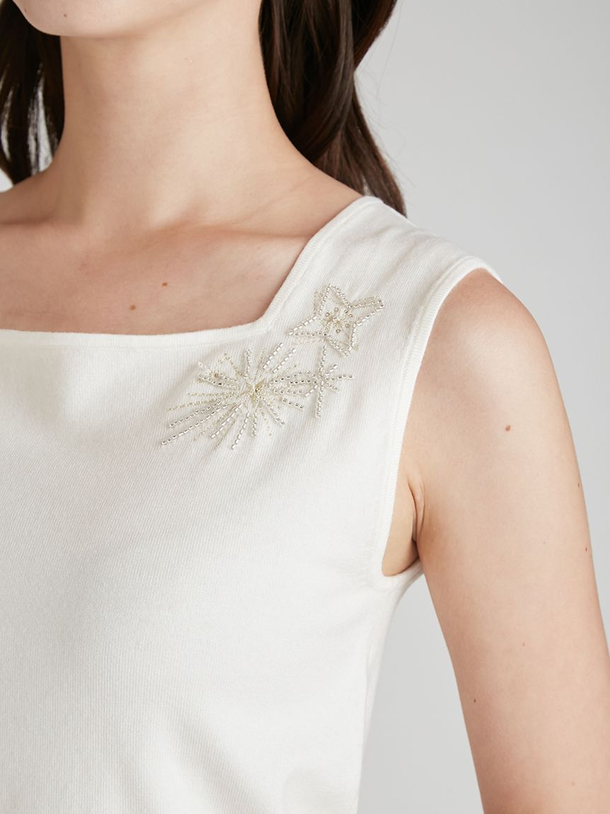 CELFORD「【YUMI KATSURA for CELFORD】コラボスターリー刺繍ニットアンサンブル」|ニット・セーター|