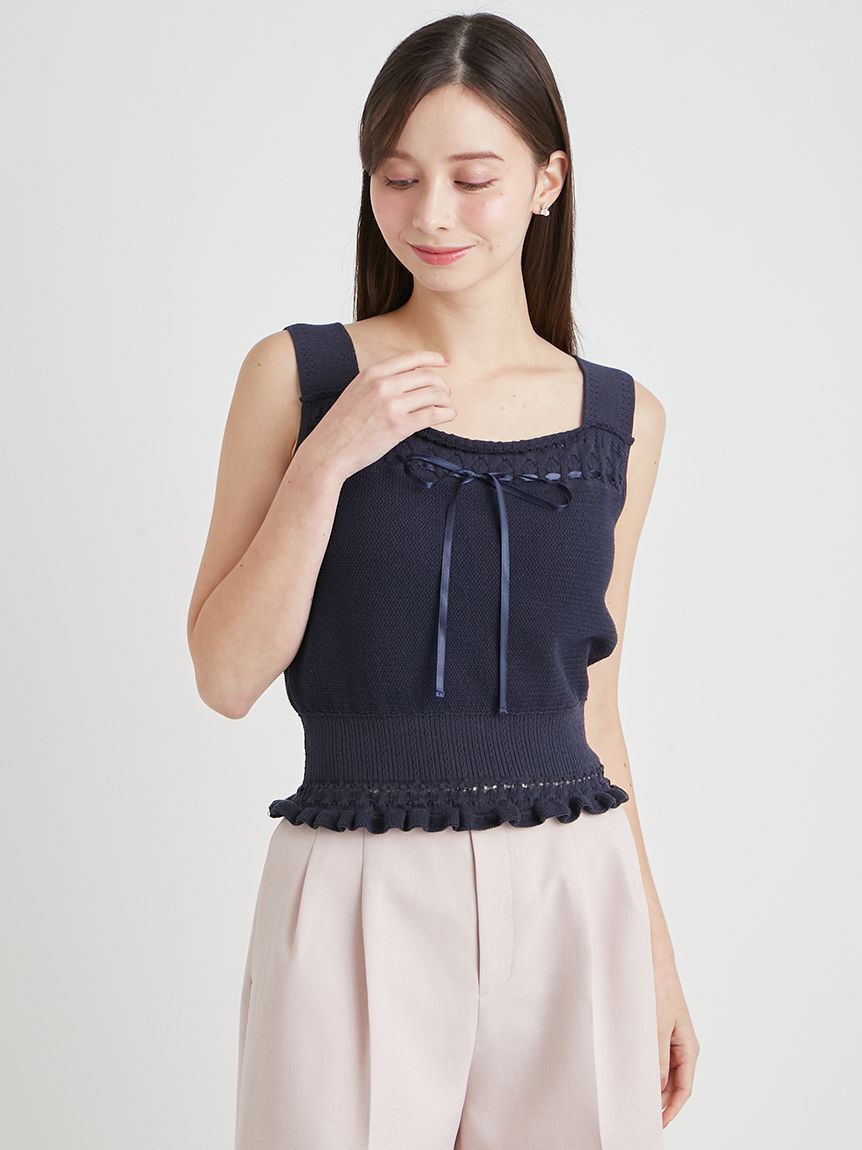 CELFORD「【洗える】レーシーニットアンサンブル」|ニット・セーター|