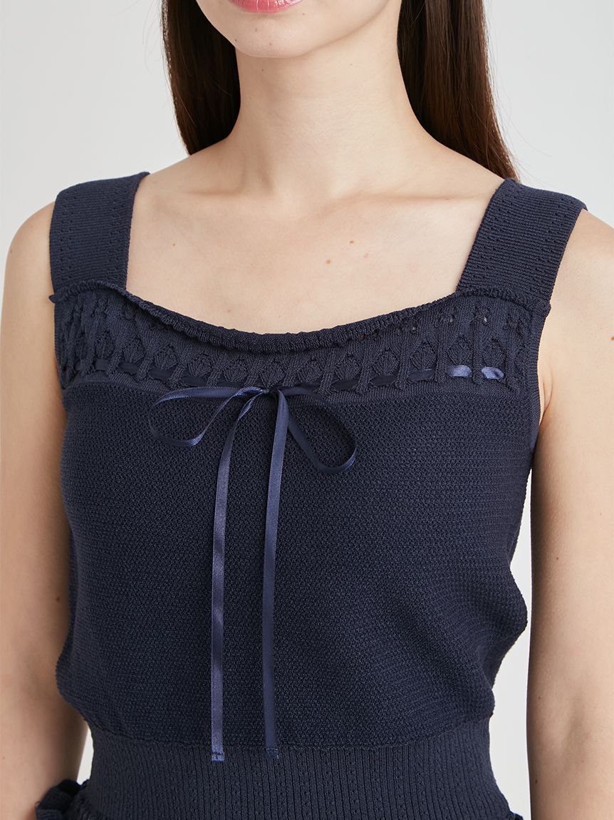 CELFORD「【洗える】レーシーニットアンサンブル」|ニット・セーター|