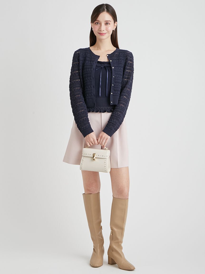 CELFORD「【洗える】レーシーニットアンサンブル」|ニット・セーター|