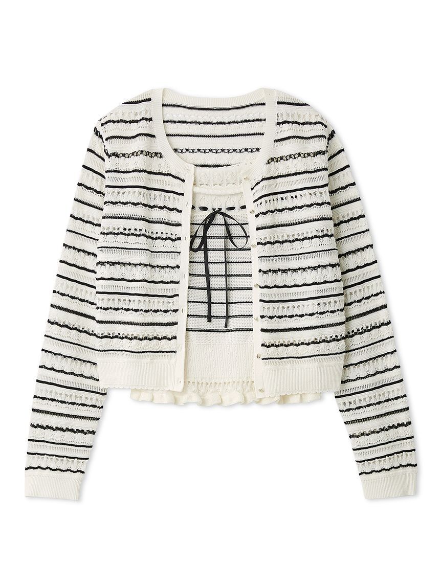 CELFORD「【洗える】レーシーニットアンサンブル」|ニット・セーター|