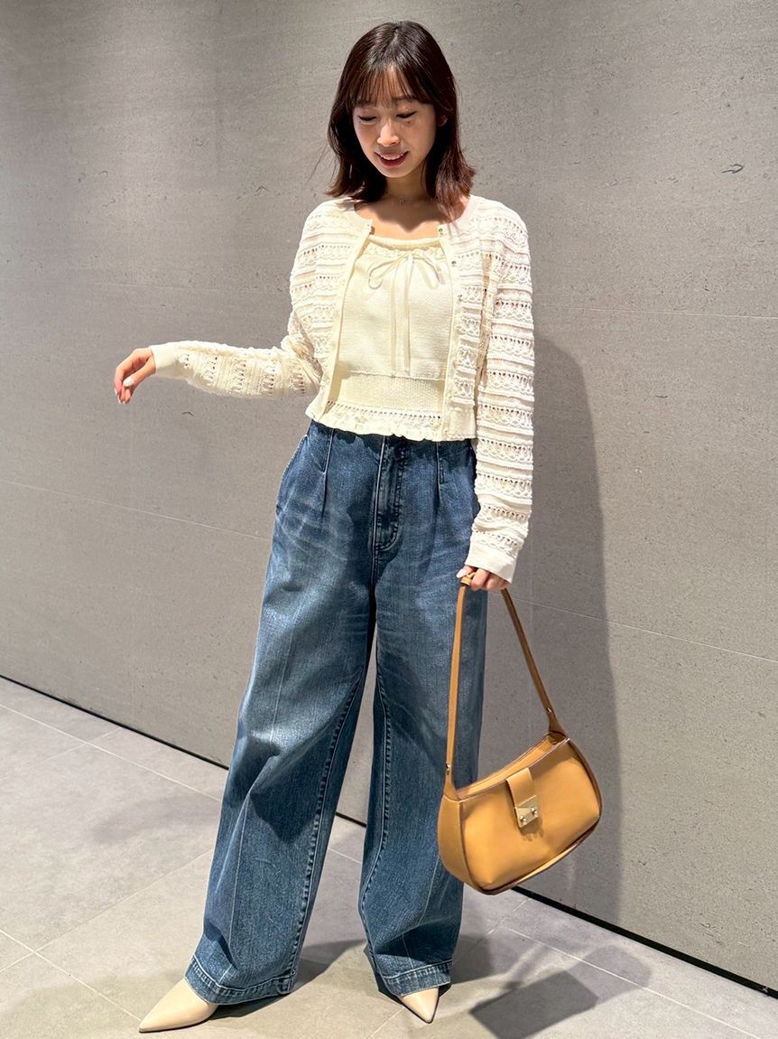 CELFORD「【洗える】レーシーニットアンサンブル」|ニット・セーター|