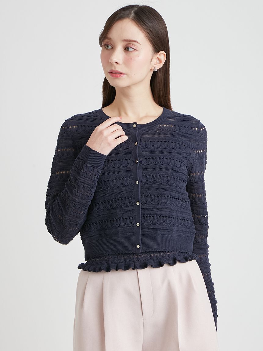 CELFORD「【洗える】レーシーニットアンサンブル」|ニット・セーター|