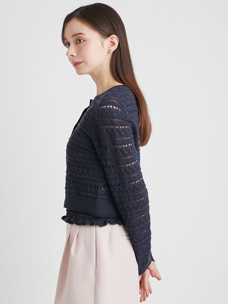 CELFORD「【洗える】レーシーニットアンサンブル」|ニット・セーター|