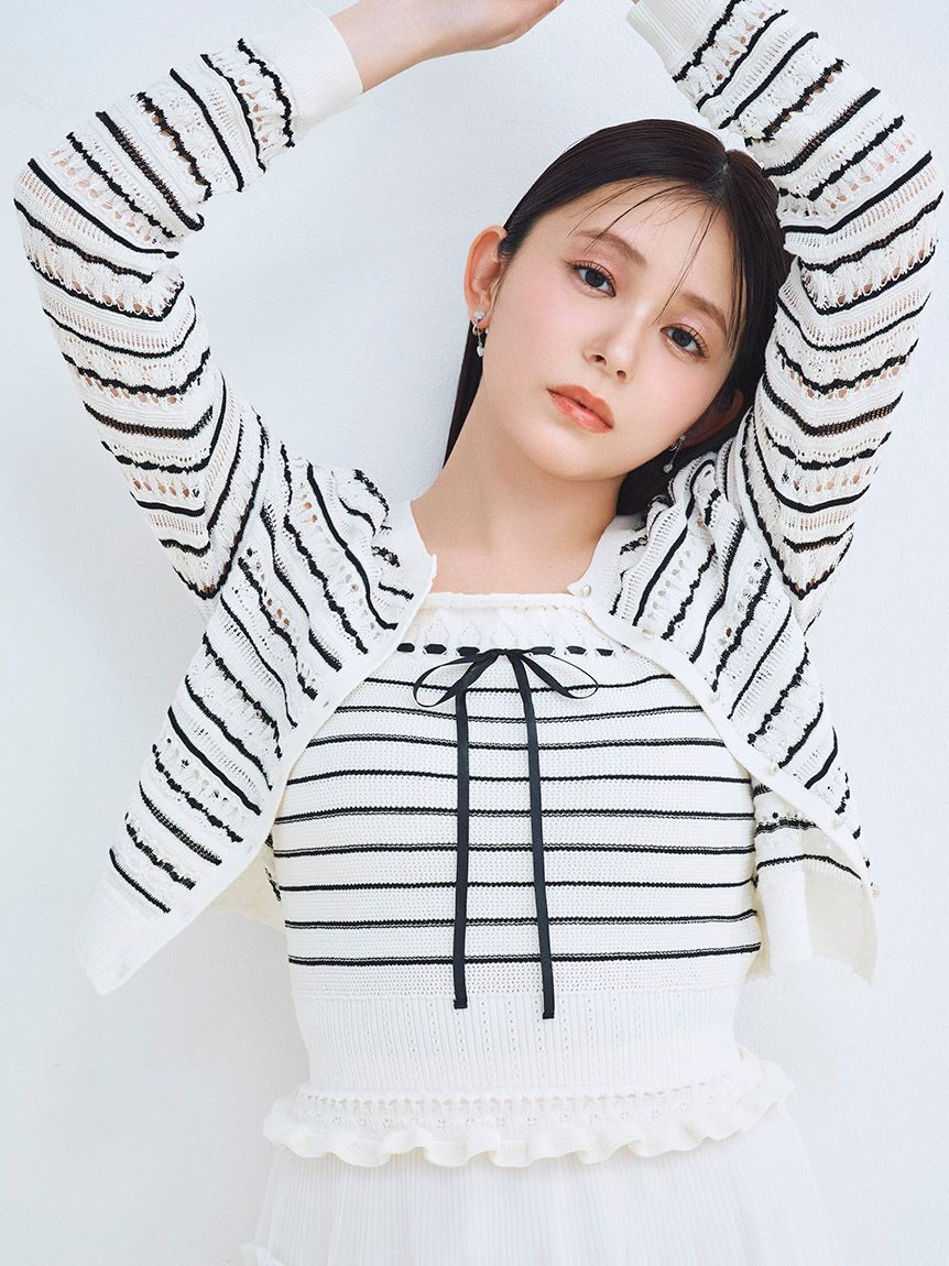 CELFORD「【洗える】レーシーニットアンサンブル」|ニット・セーター|BORDER
