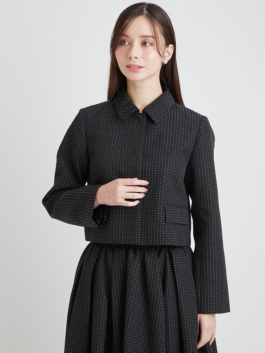 CELFORD「【洗える】【セットアップ対応】バリエーションリボンショートジャケット」|テーラードジャケット|