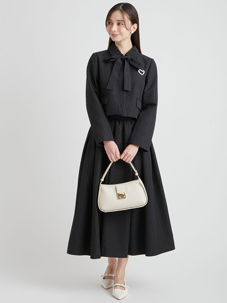 CELFORD「【洗える】【セットアップ対応】バリエーションリボンショートジャケット」|テーラードジャケット|