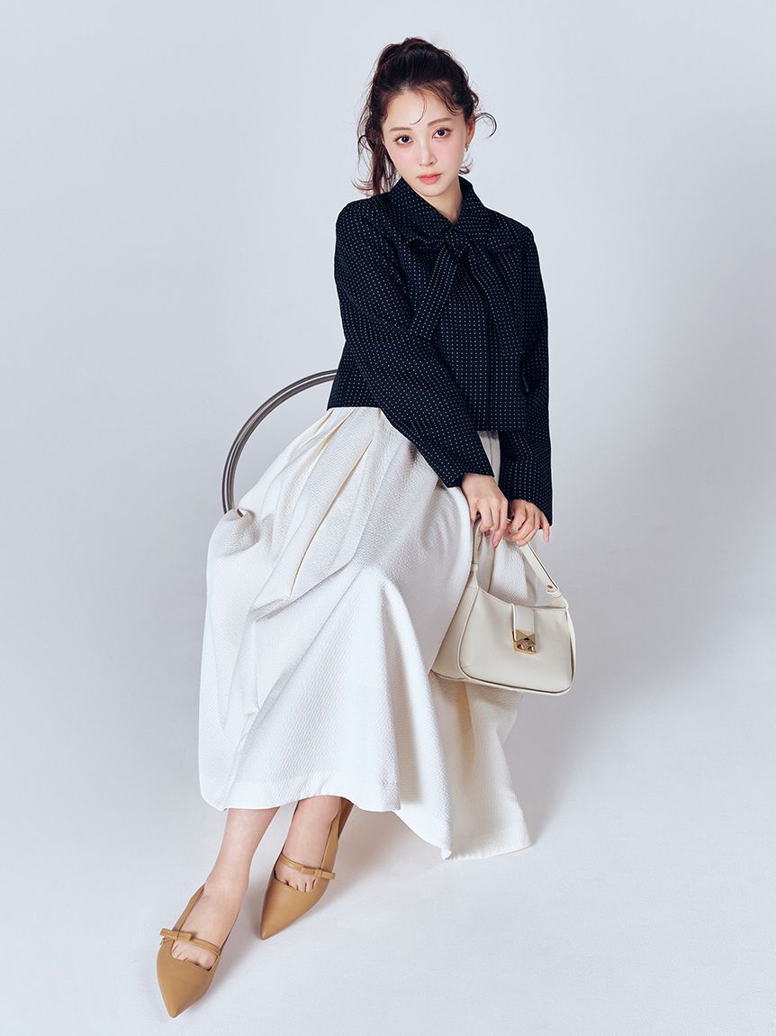 CELFORD「【洗える】【セットアップ対応】バリエーションリボンショートジャケット」|テーラードジャケット|BLK