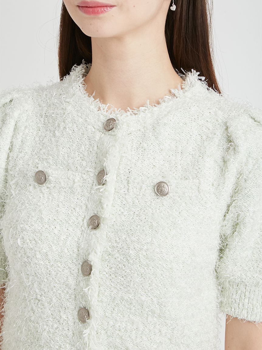 CELFORD「【UVカット】ツイードニットカーディガン」|カーディガン|