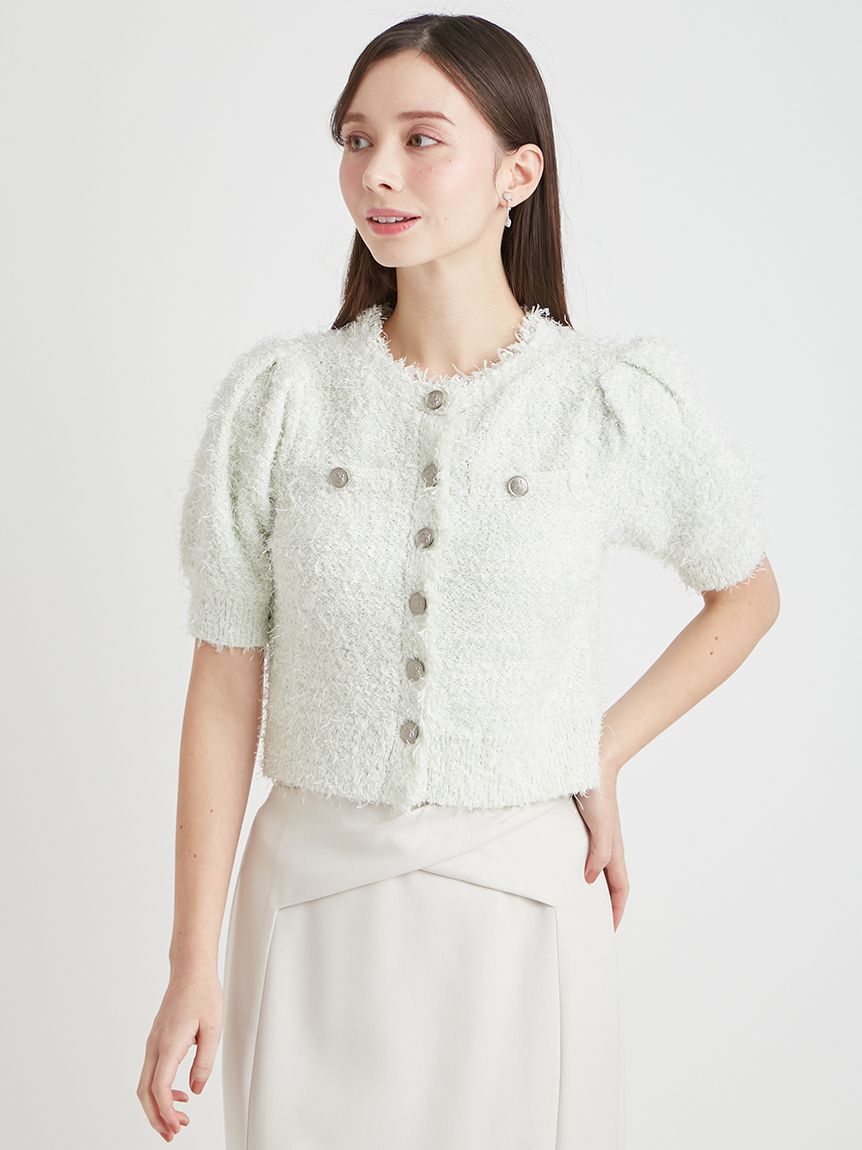 CELFORD「【UVカット】ツイードニットカーディガン」|カーディガン|