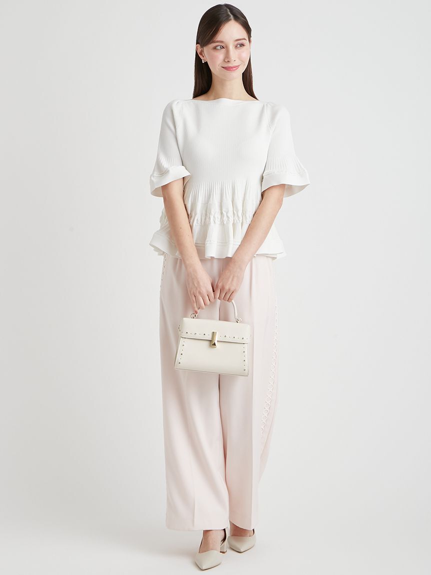 CELFORD「【洗える】テクスチャードニットプルオーバー」|Tシャツ・カットソー|