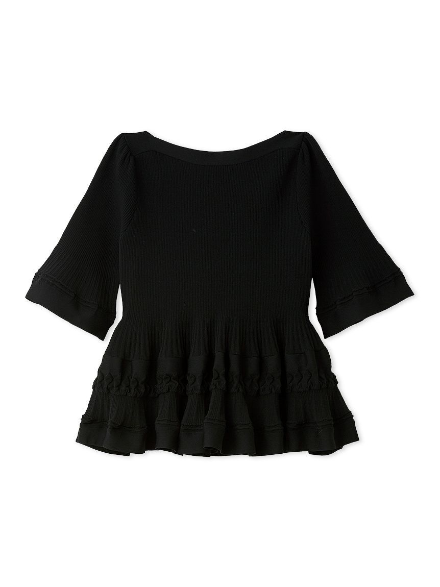 CELFORD「【洗える】テクスチャードニットプルオーバー」|Tシャツ・カットソー|BLK