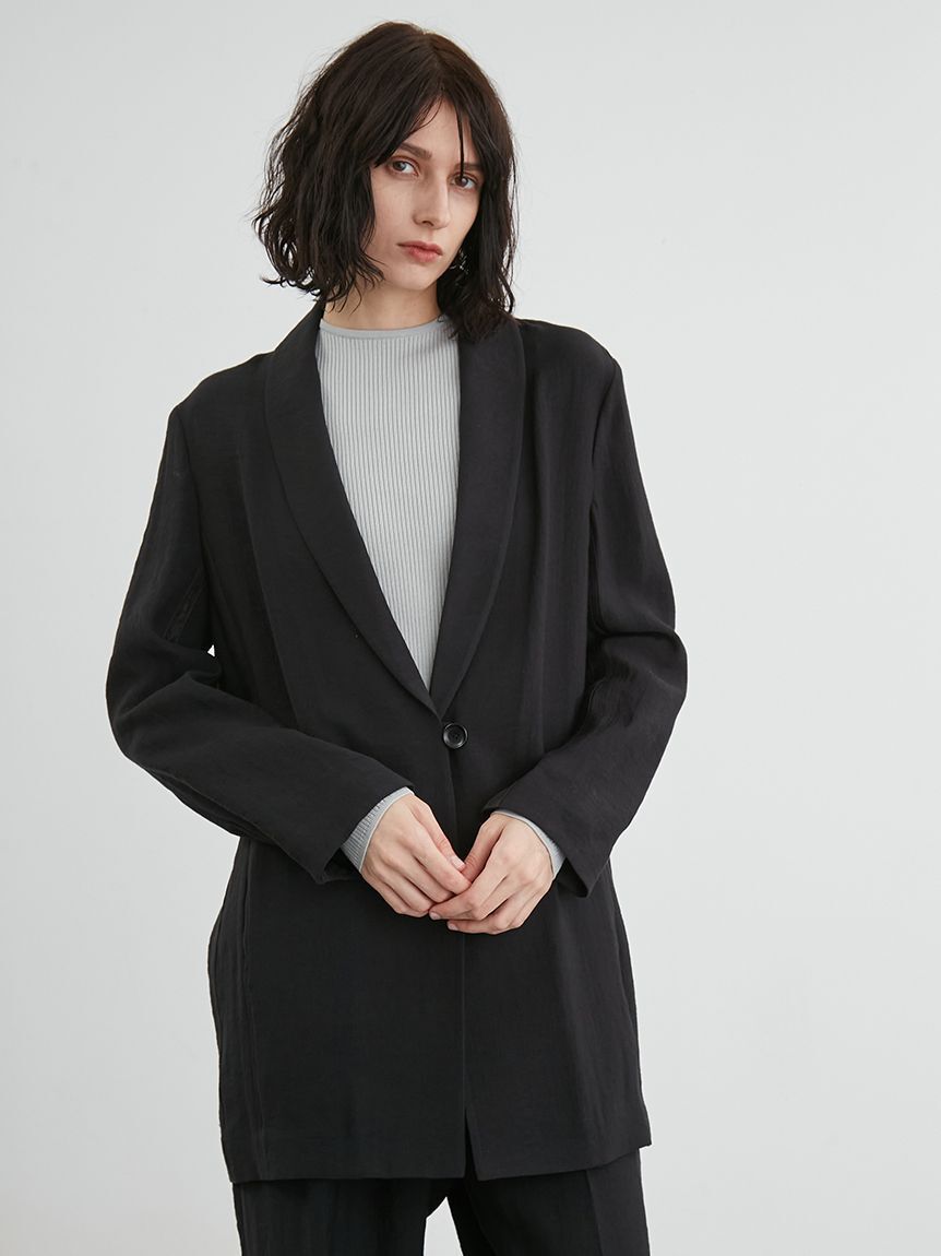 styling/「【セットアップ対応】バックサテンジャケット」|テーラードジャケット|