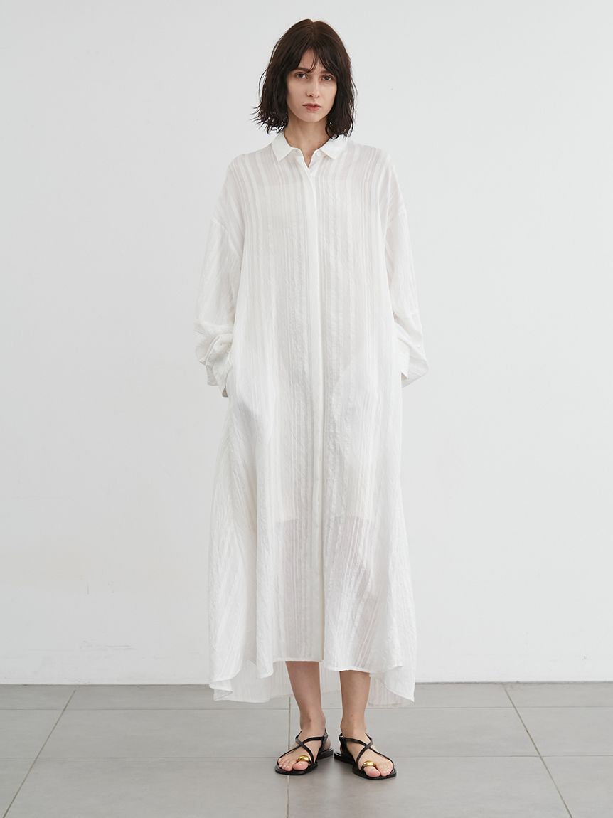 styling/「ジャガードシャツワンピース」|ワンピース|WHT