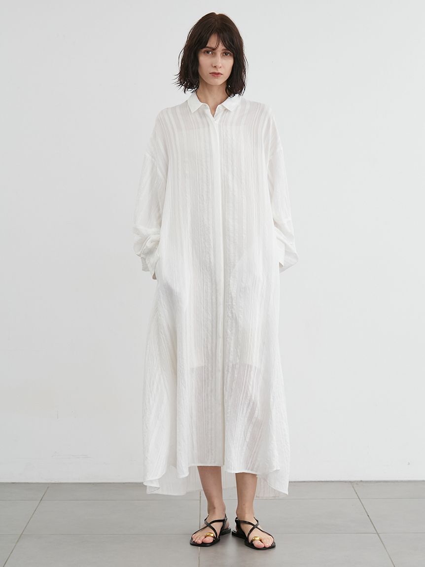 styling/「ジャガードシャツワンピース」|ワンピース|