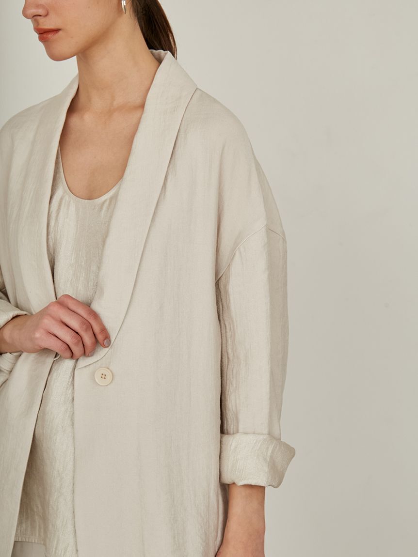 styling/「【セットアップ対応】バックサテンジャケット」|テーラードジャケット|