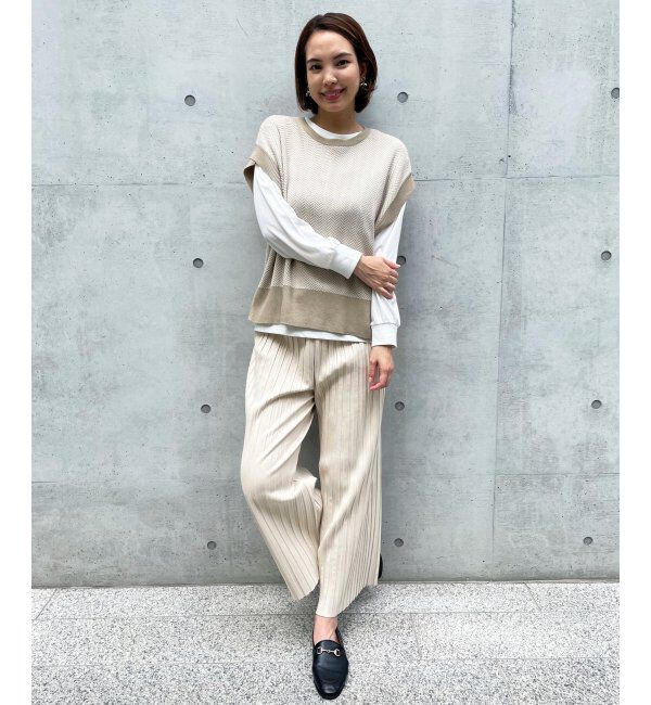 ikka「ニットベストアンサンブル」|ニット・セーター|