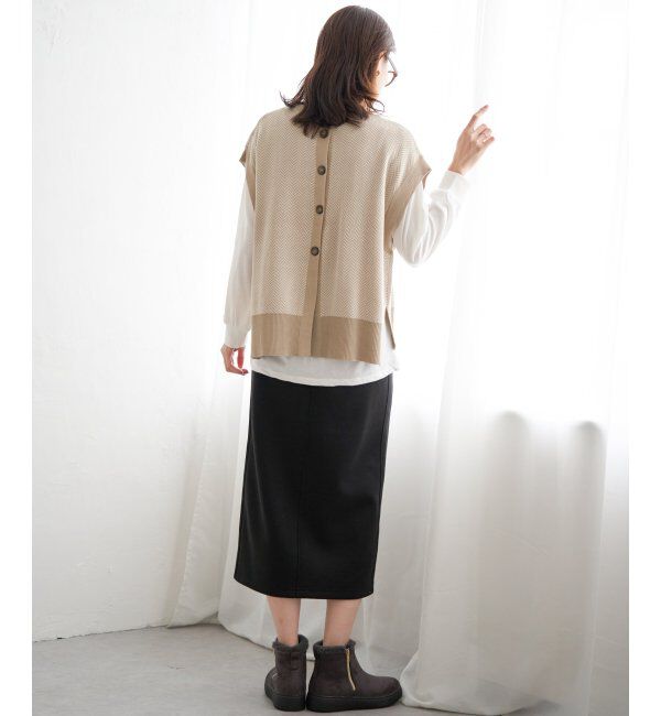 ikka「ニットベストアンサンブル」|ニット・セーター|