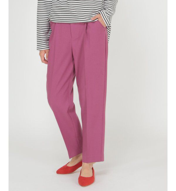 ikka「ウーリッシュフラノテーパードパンツ」|その他|