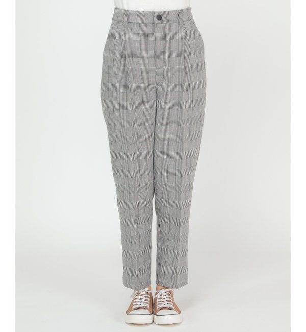 ikka「ウーリッシュフラノテーパードパンツ」|その他|