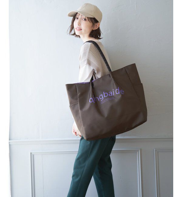 ikka「撥水ロゴ入りビッグトートバッグ」|その他|