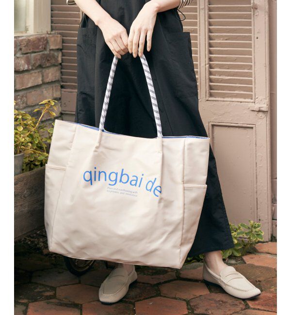 ikka「撥水ロゴ入りビッグトートバッグ」|その他|