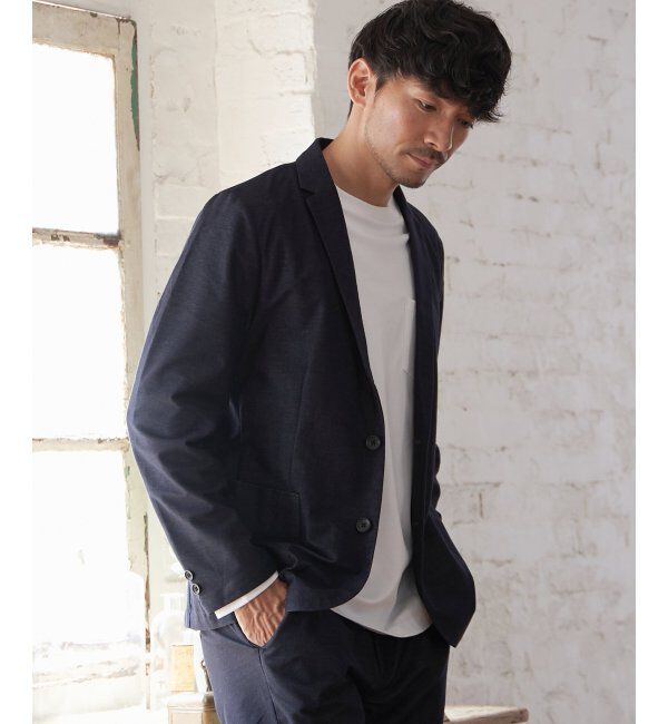 IKKA LOUNGE「【セットアップ対応】GOKU楽ワーク デニムライクジャケット」|テーラードジャケット|