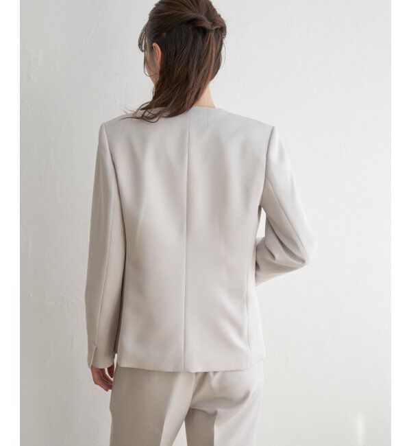 IKKA LOUNGE「【洗濯機で洗える／セットアップ対応】ウォッシャブルVネックジャケット」|その他|