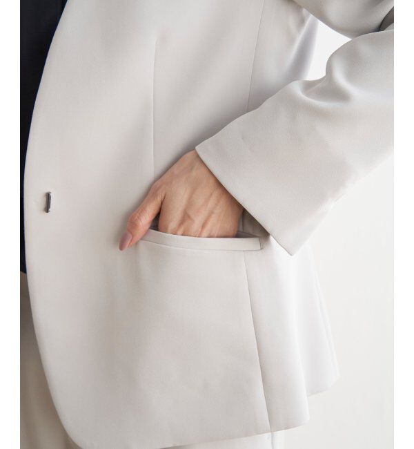 IKKA LOUNGE「【洗濯機で洗える／セットアップ対応】ウォッシャブルVネックジャケット」|その他|