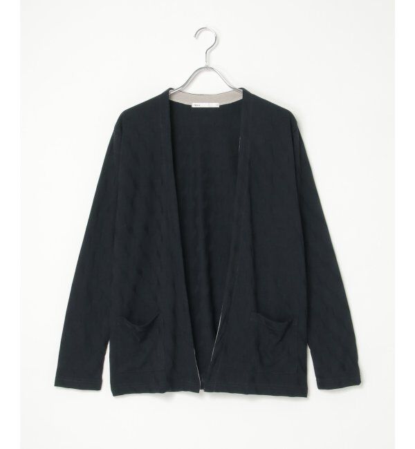 ikka「ジャカードボタンレスカーディガン」|カーディガン|