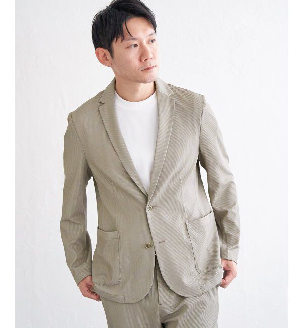 IKKA LOUNGE「【雑誌MonoMax5月号掲載】【セットアップ対応】GOKU楽ワークサッカージャケット」|テーラードジャケット|