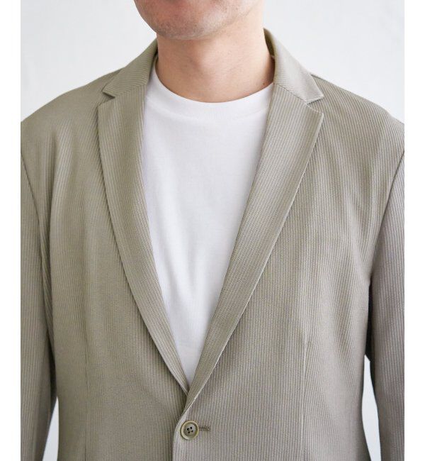 IKKA LOUNGE「【雑誌MonoMax5月号掲載】【セットアップ対応】GOKU楽ワークサッカージャケット」|テーラードジャケット|