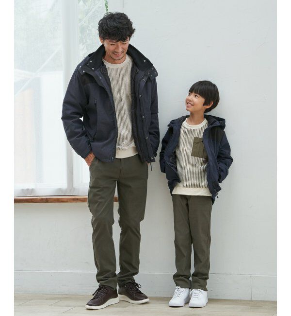 ikka「ビッグワッフルクルーネックプルオーバー」|パーカー|