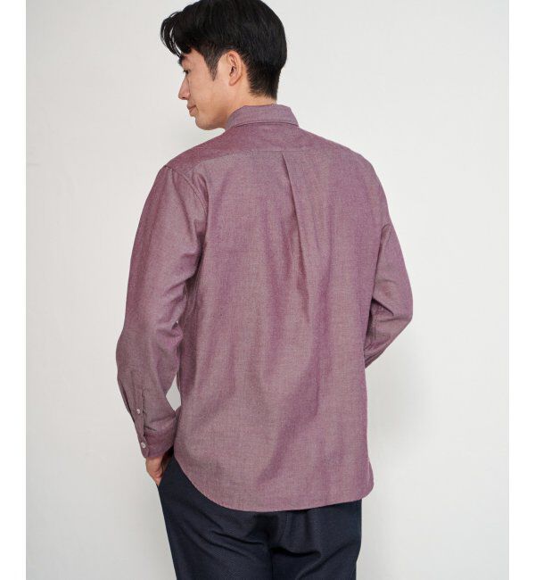 ikka「イージーケアネルスイスカラーボタンダウンシャツ」|シャツ・ブラウス|