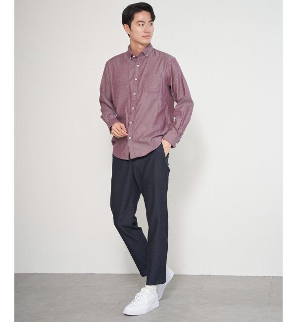 ikka「イージーケアネルスイスカラーボタンダウンシャツ」|シャツ・ブラウス|