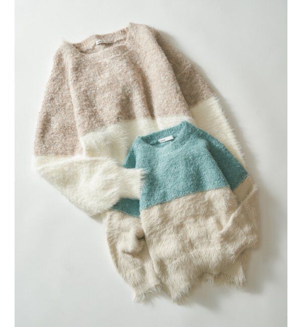 ikka kids「【親子コーデ】ブークレーフェザー切り替えニット（120~160cm）」|その他|