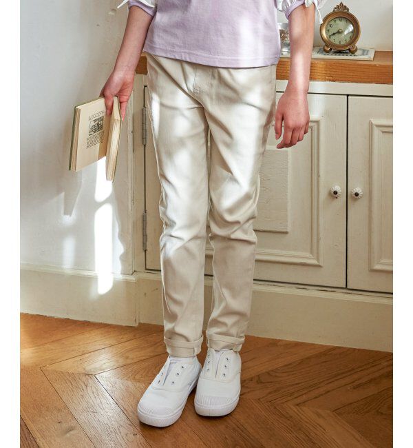 ikka kids「【親子コーデ】GOKU楽パンツ スーパーストレッチ （120~160cm）」|その他|オフホワイト