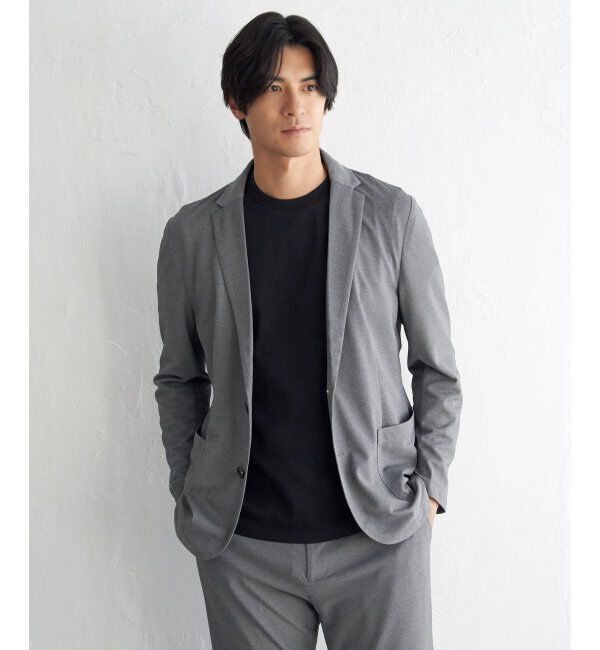 IKKA LOUNGE「【セットアップ対応】GOKU楽ワークDRYソフトカノコジャケット」|テーラードジャケット|