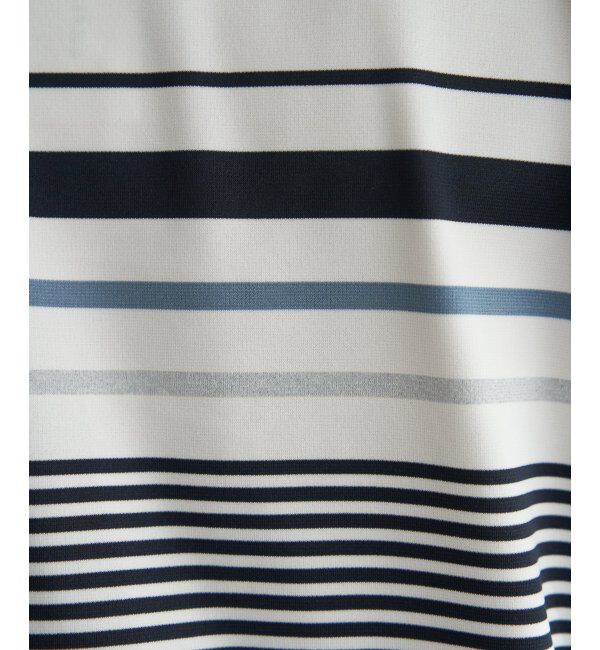 ikka「冷感DRYポンチボーダーTシャツ」|Tシャツ・カットソー|