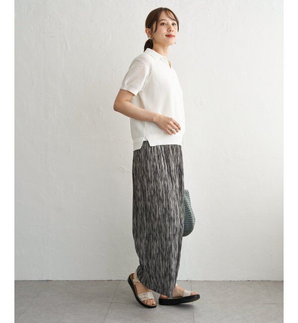 ikka「【2点セット】襟付きニットプルオーバーアンサンブル」|ニット・セーター|